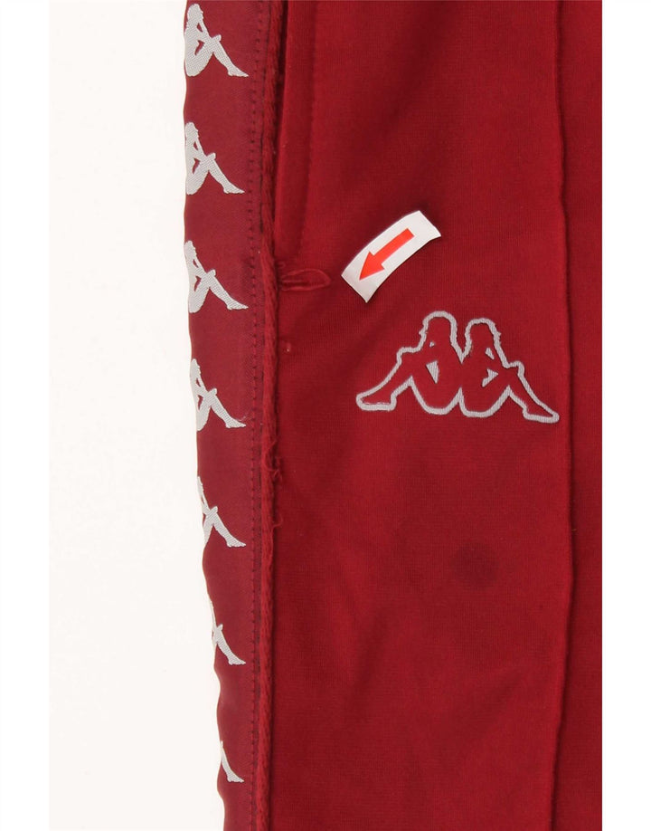 Kappa Herren-Trainingshose mit Grafik, Größe S, Burgunderrot, Polyester