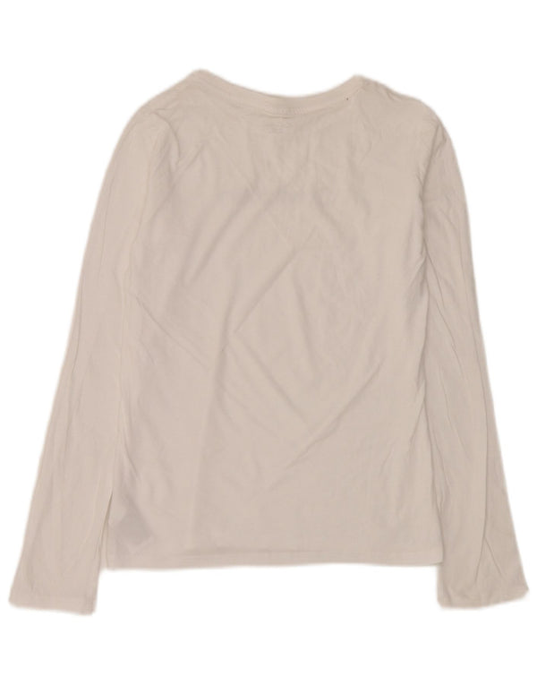 Calvin Klein Jungen Graphic Top Langarm 14–15 Jahre weiße Baumwolle