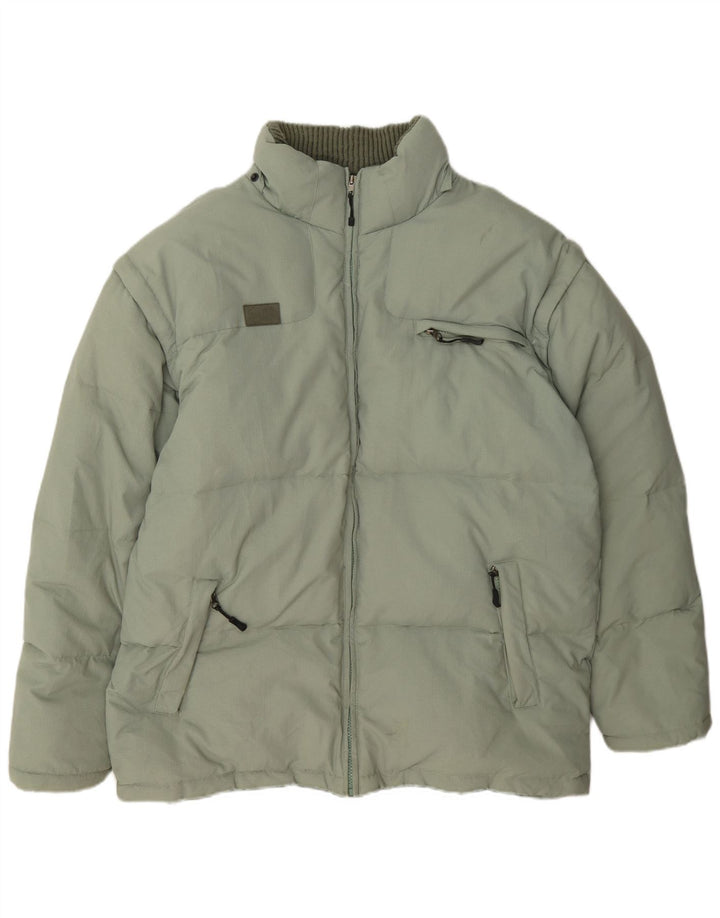 Fila Herren Wattierte Jacke UK 44 2XL Grün Polyamid