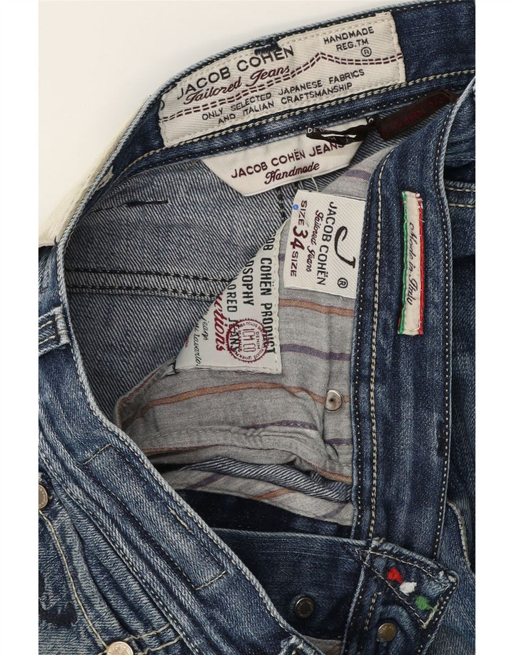 Jacob Cohen Herren Slim Jeans W34 L30 Blaue Baumwolle