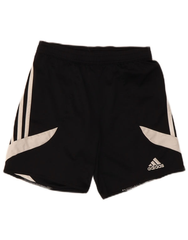 Adidas Climalite Sportshorts für Jungen, 7–8 Jahre, mittelgroß, Schwarz, Farbblock