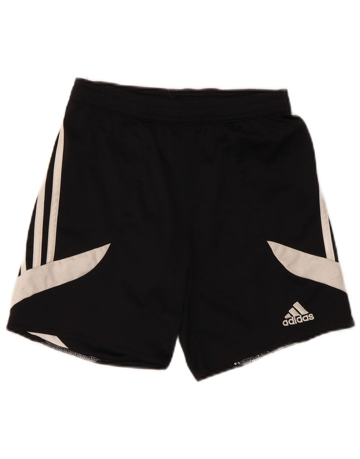 Adidas Climalite Sportshorts für Jungen, 7–8 Jahre, mittelgroß, Schwarz, Farbblock