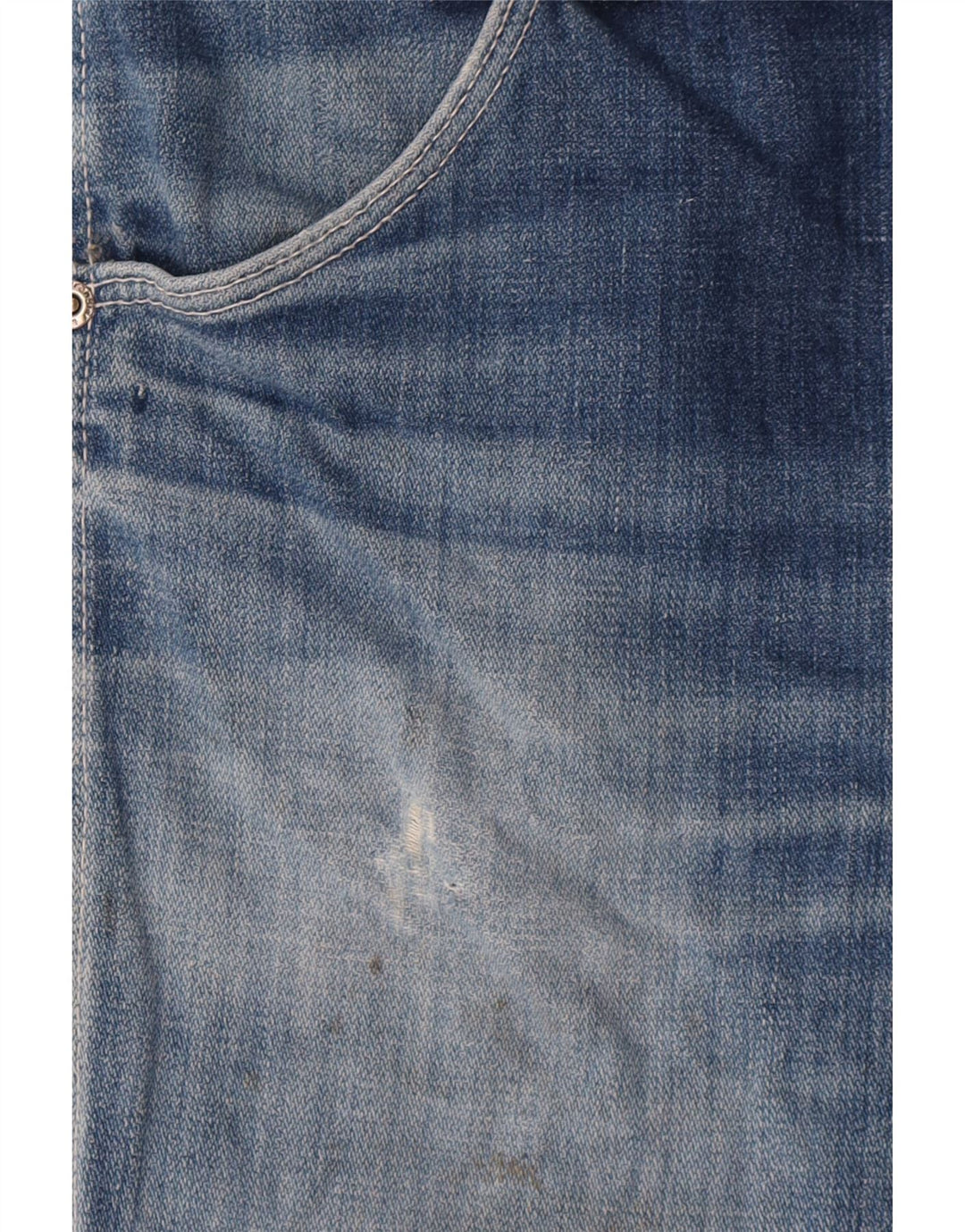 Wrangler Damen Distressed Denim Shorts W29 Mittelblau