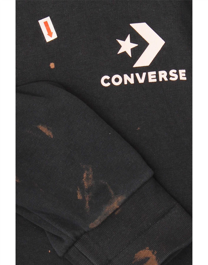 Converse Herren-Sweatshirt-Pullover, mittelschwarz, Baumwolle
