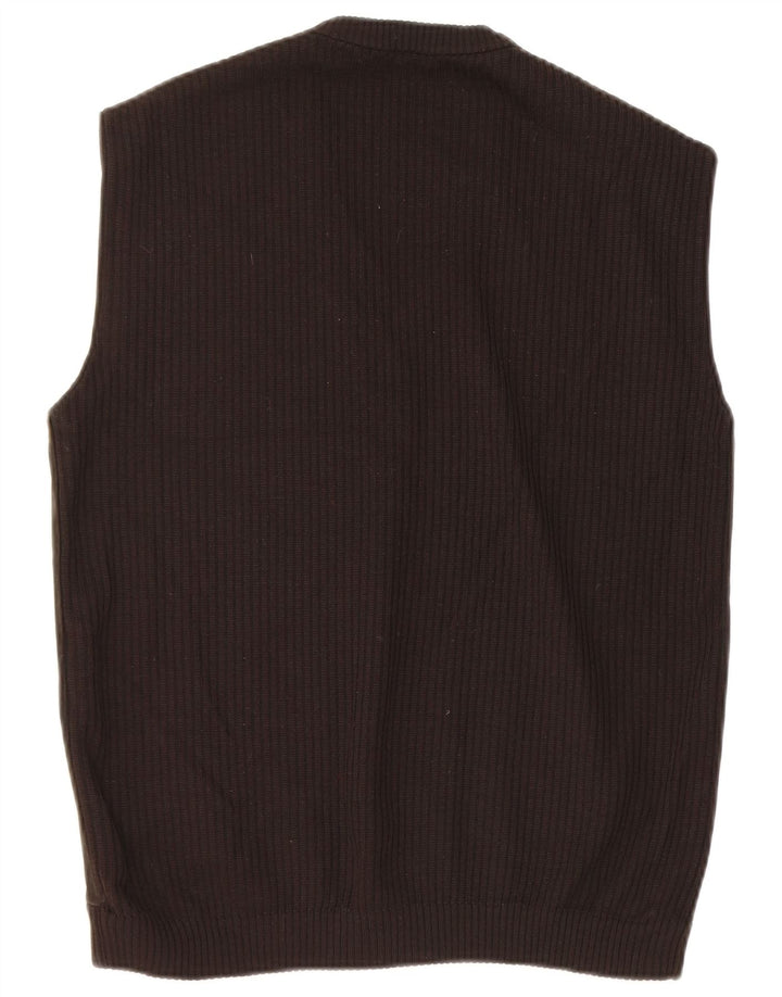 Vintage Herren Wildleder Weste Tank Top IT 48 Small Brown