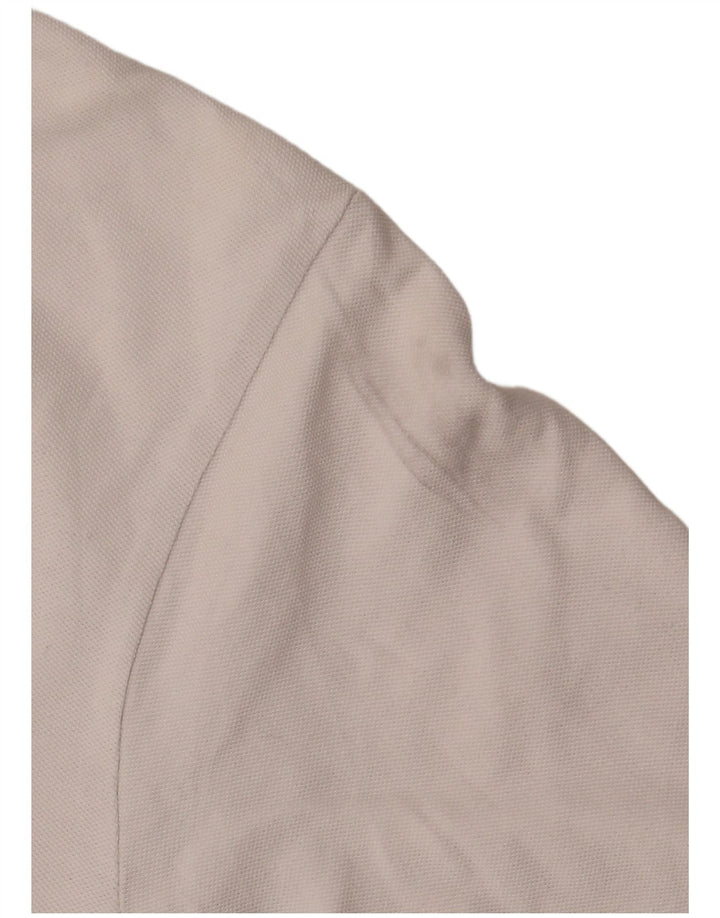 Kappa Herren-Langarm-Poloshirt aus mittelweißer Baumwolle