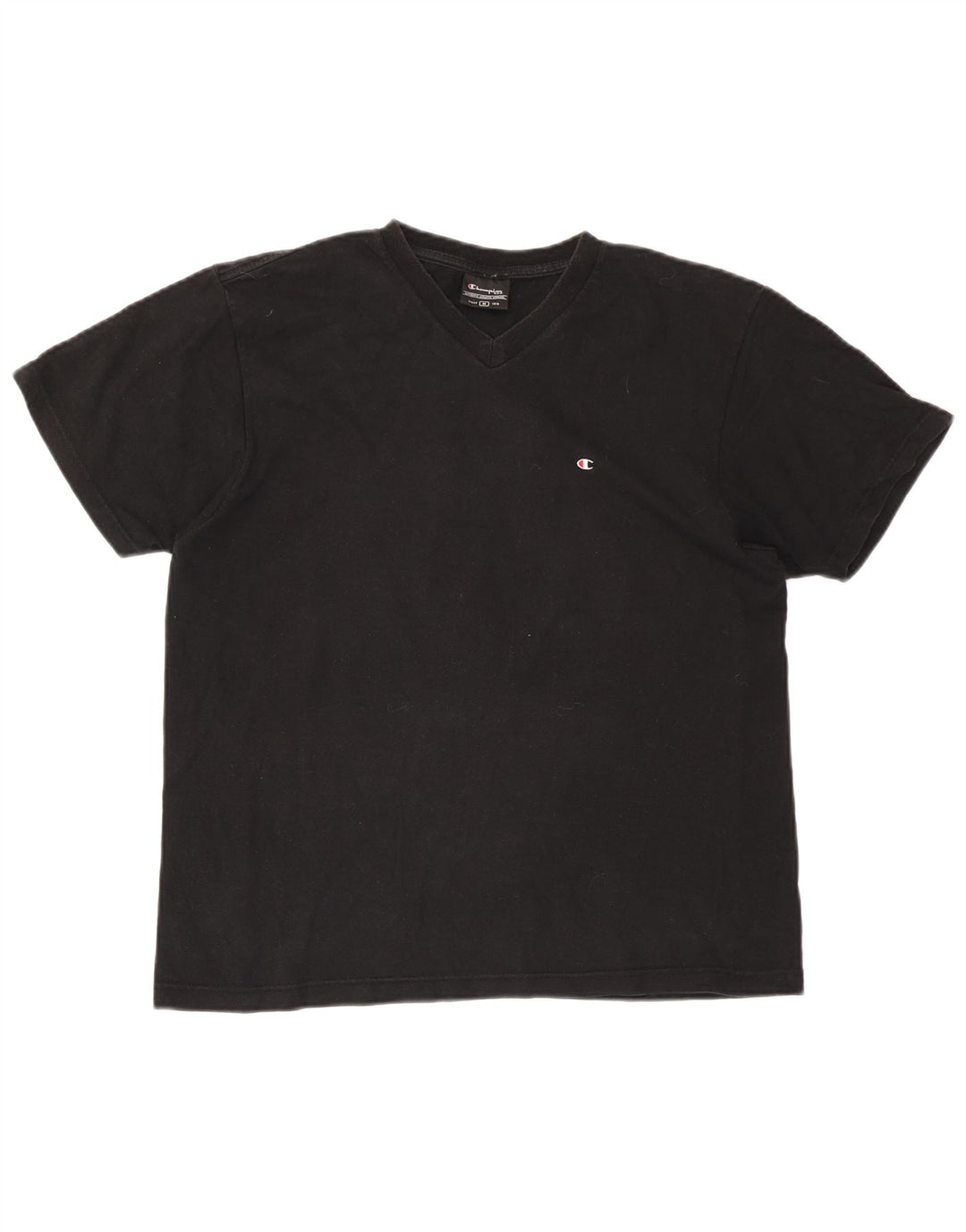 Champion Herren T-Shirt Top Medium Schwarz Baumwolle