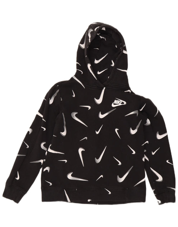 Nike Jungen Graphic Standard Fit Hoodie Pullover 12–13 Jahre große schwarze Baumwolle