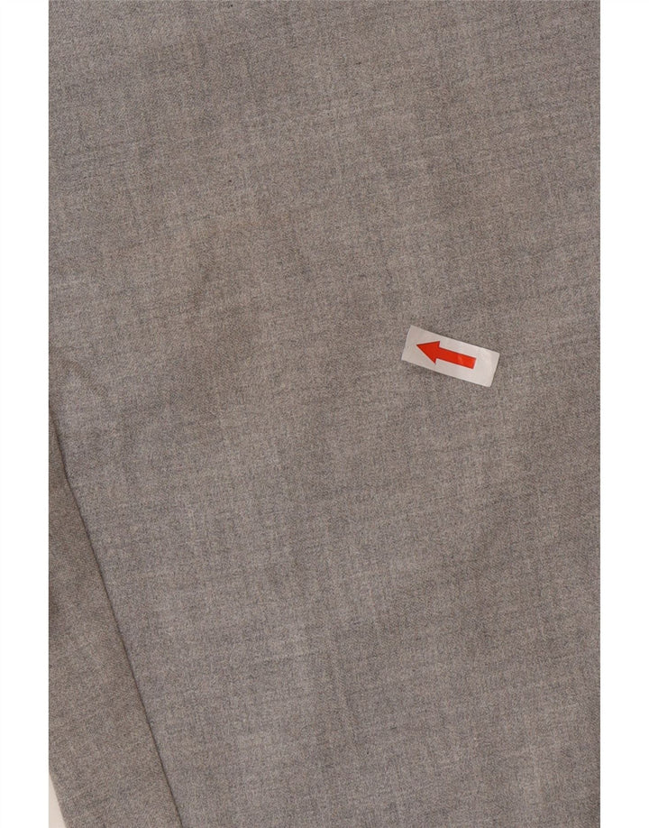 Zara Damen-Anzughose, schmal zulaufend, Größe L, W30, L29, Grau, Polyester