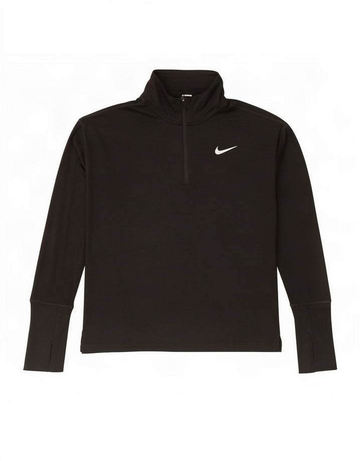 Nike Herren Dri Fit Pullover-Trainingsanzug mit Reißverschluss, Größe S, Schwarz, Polyester