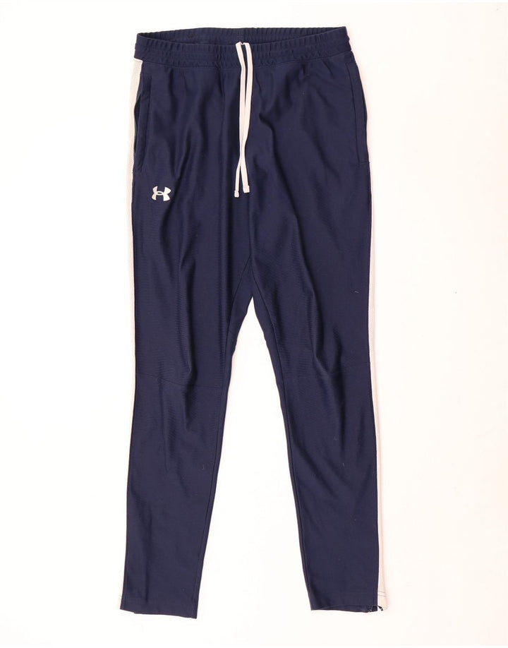 Under Armour Herren-Trainingshose mit taillierter Passform, mittleres Marineblau, Farbblock