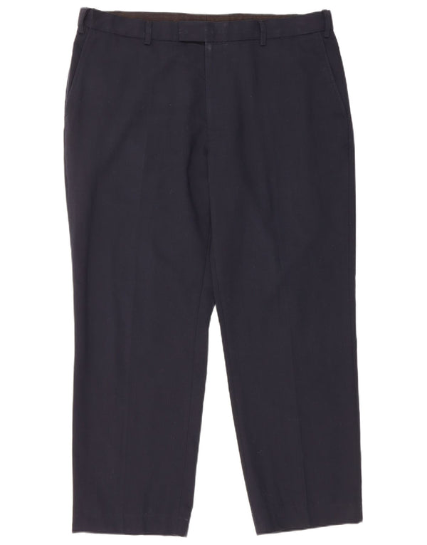 Marks & Spencer Herren-Anzughose in normaler Passform, W38 L27, Marineblau