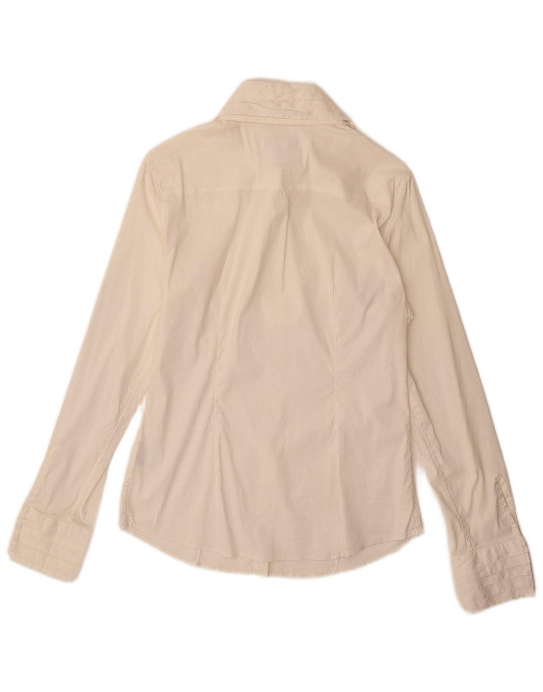 Gant Damenhemd UK 12 Medium Off White Cotton