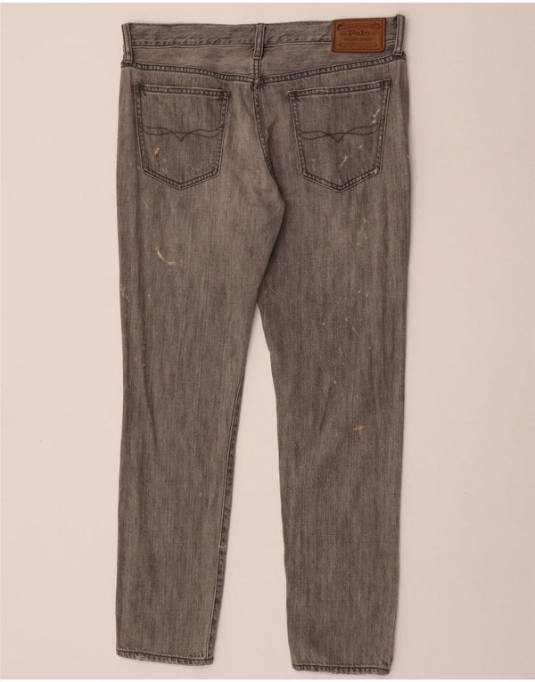 Polo Ralph Lauren Damen Slim Jeans W29 L30 Graue Baumwolle