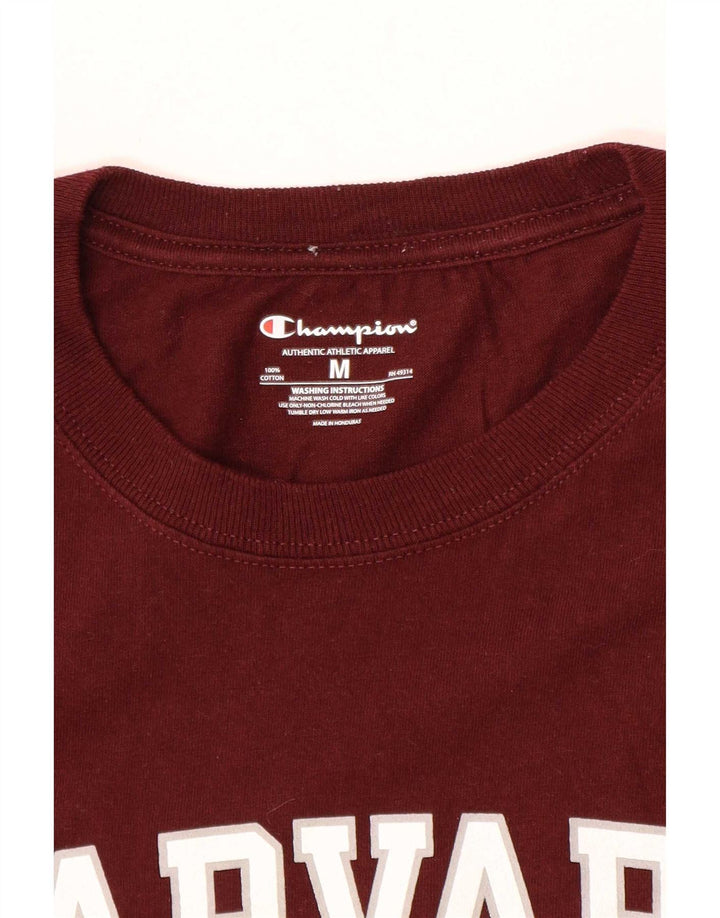 Champion Herren Harvard Regular Graphic T-Shirt-Oberteil aus mittlerer kastanienbrauner Baumwolle