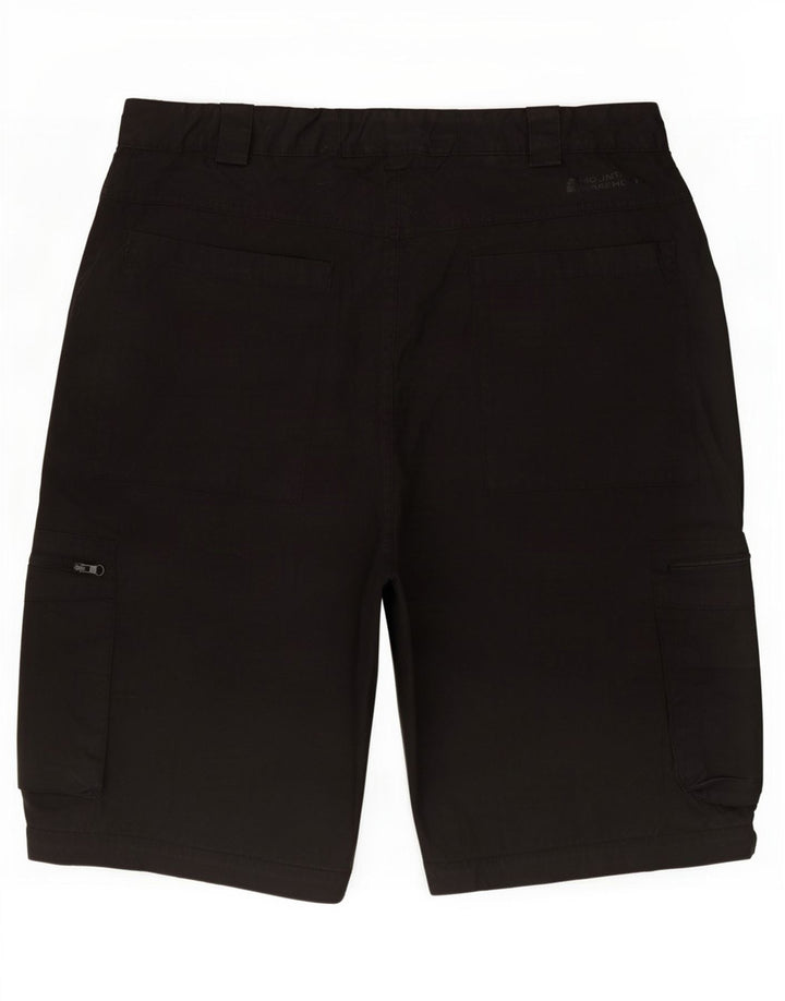 Mountain Warehouse Herren-Cargoshorts, Größe L, W34, schwarzes Polyester