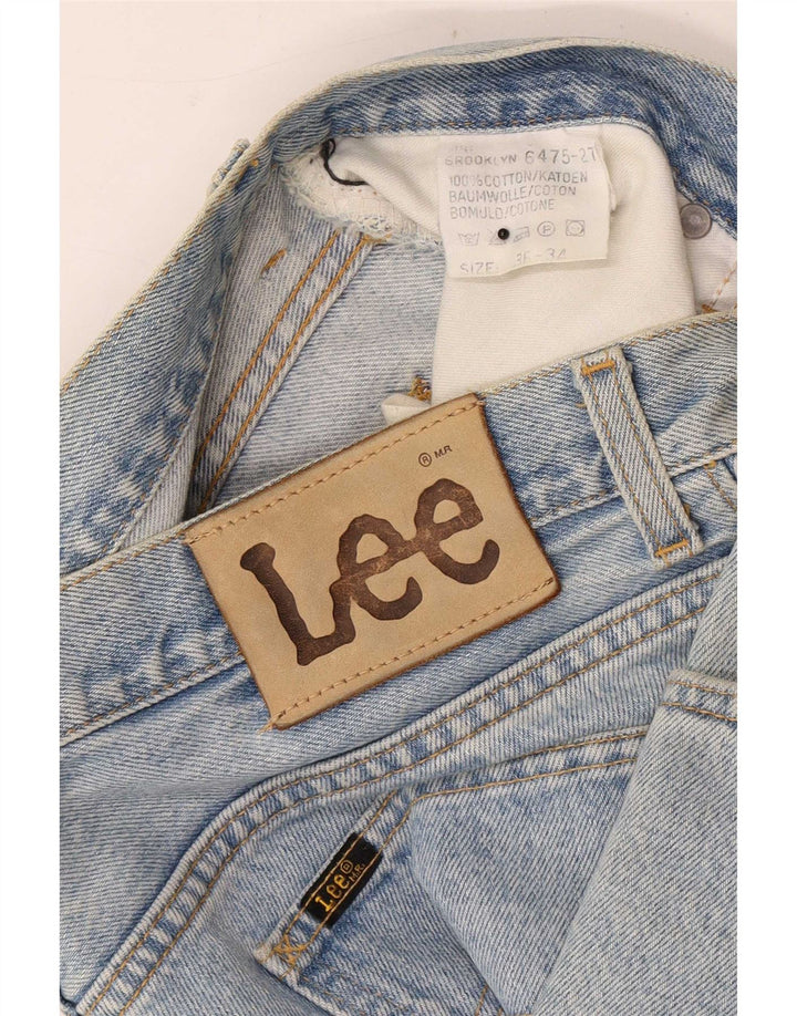 Lee Herren Brooklyn Straight Jeans W36 L30 Blaue Baumwolle
