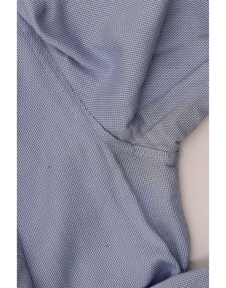 Slim-Fit-Hemd für Herren von Zara, klein, blau gepunktet, Baumwolle