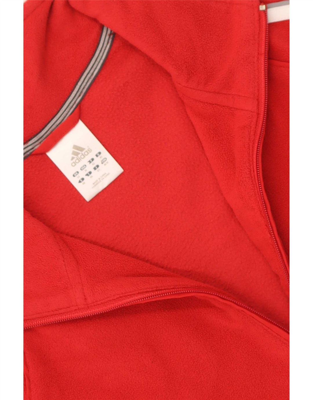Adidas Damen Fleecejacke UK 14 Medium Rot