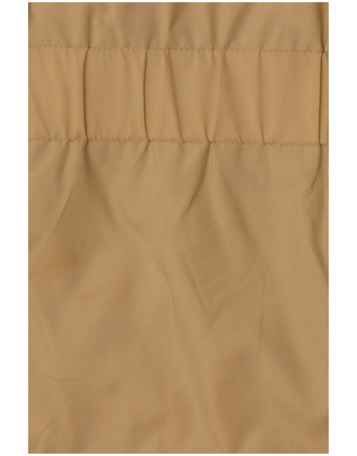 VINTAGE Damen Utility-Jacke UK 16 Large Beige Colourblock