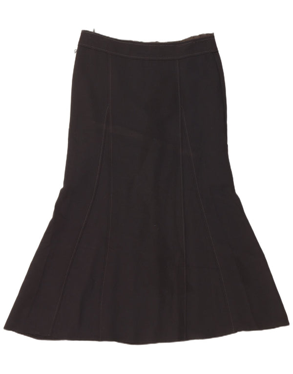 Marks & Spencer Damen-Rock in A-Linie mit hoher Taille, Gr. 14, L, W32, Schwarz