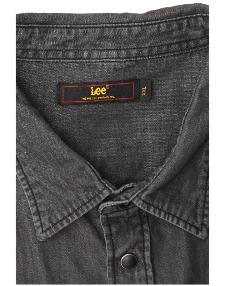 LEE Herren Jeanshemd 2XL Schwarz