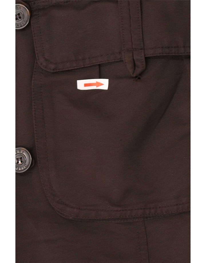 Zara Damen Mantel UK 12 Mittelbraun