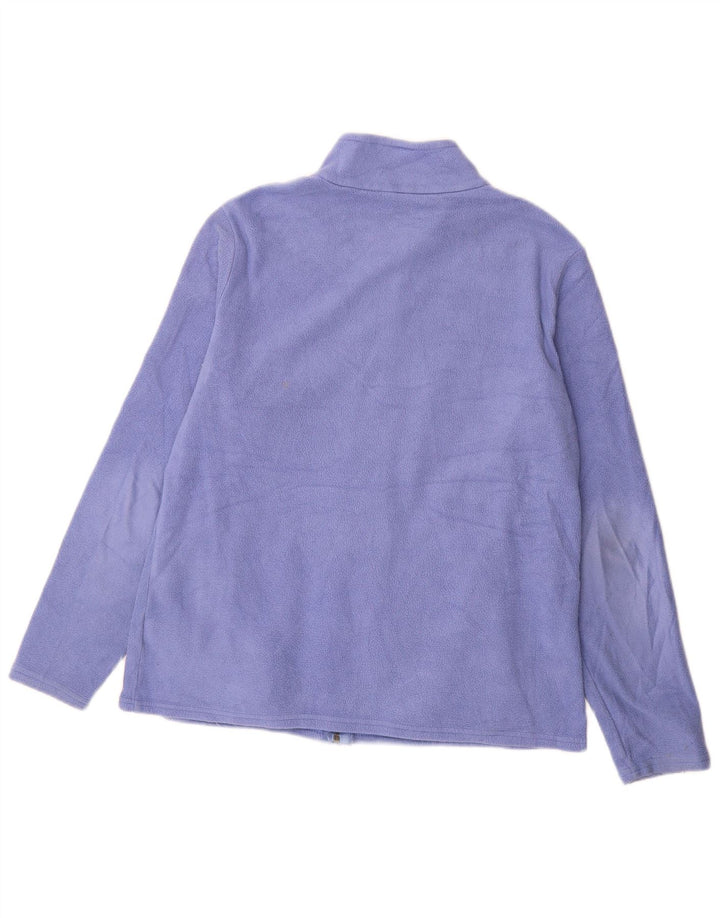 Marks & Spencer Damen Fleecejacke UK 16 Large Lila Polyester