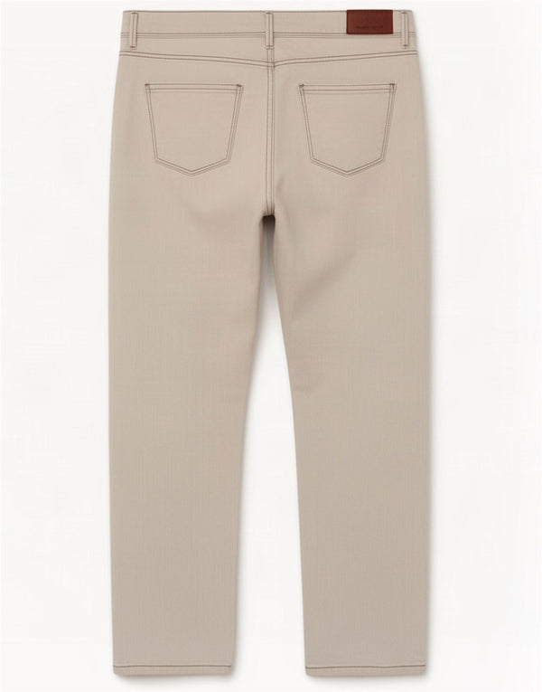 Massimo Dutti Damen Straight Jeans W34 L29 Beige