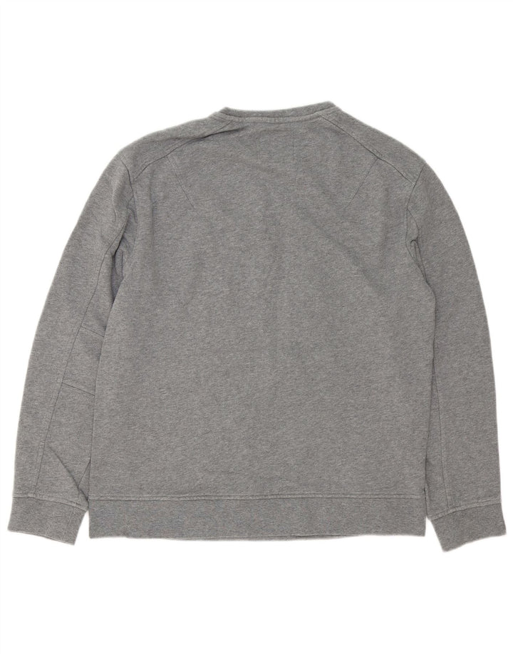 Armani Exchange Herren-Sweatshirt mit Grafik, mittelgraue Baumwolle