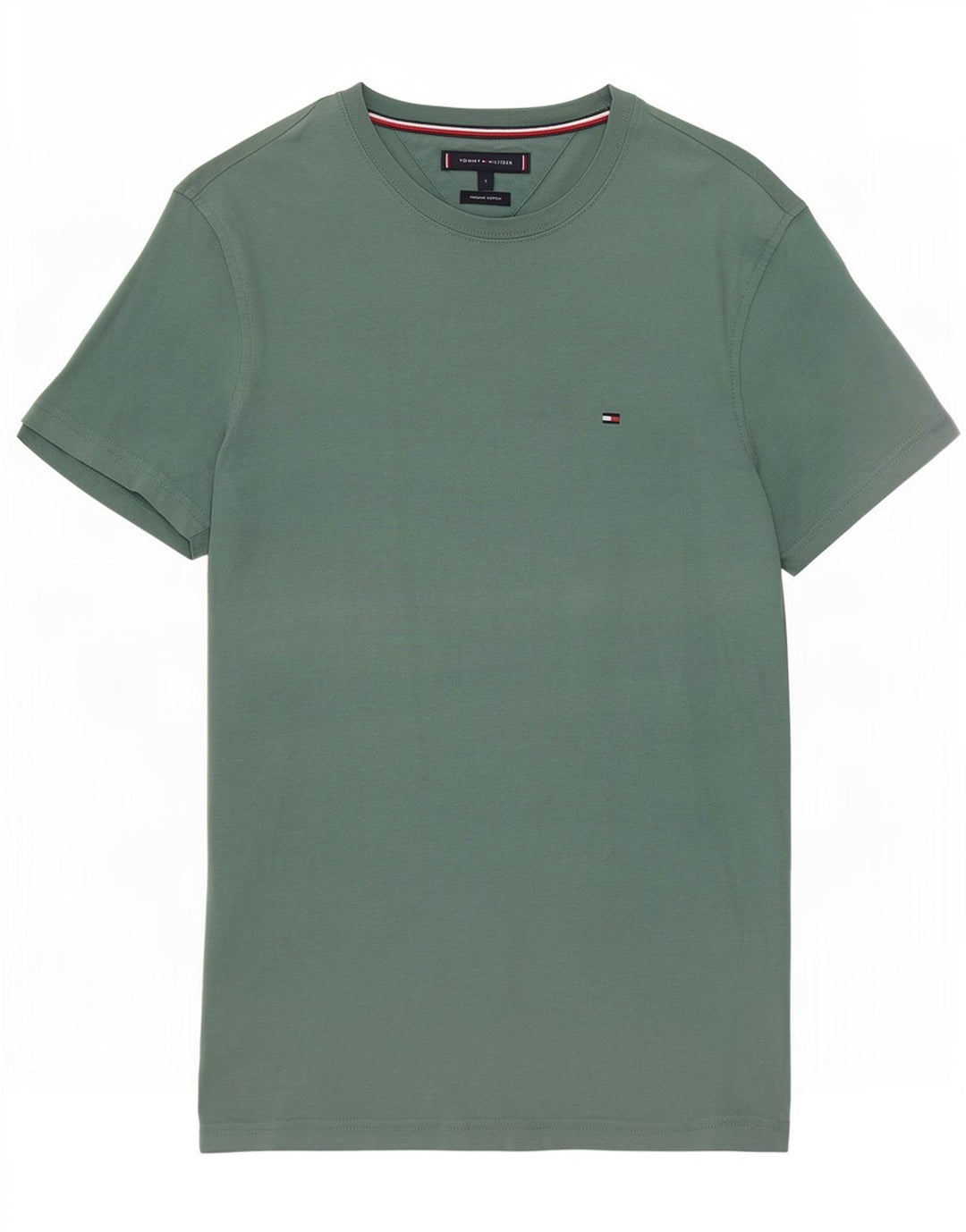 Tommy Hilfiger Herren T-Shirt Top Small Grün Baumwolle