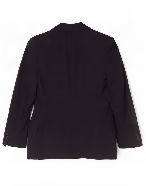 Sisley Damen 2-Knopf-Blazerjacke UK 6 XS Marineblaue Schurwolle