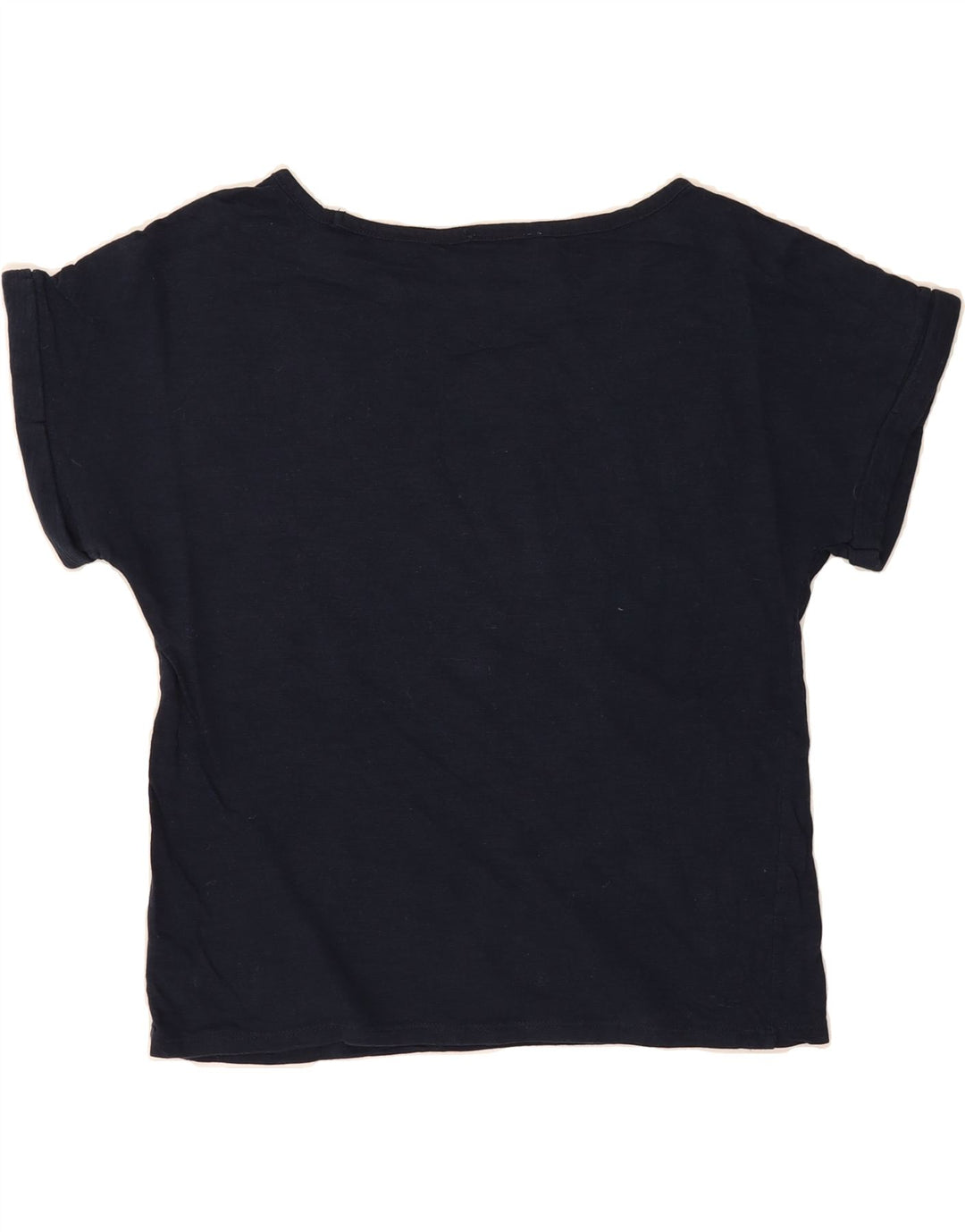OASIS Womens T-Shirt Top UK 14 Medium Navy Blue Cotton Vintage Oasis and Second-Hand Oasis from Messina Hembry 