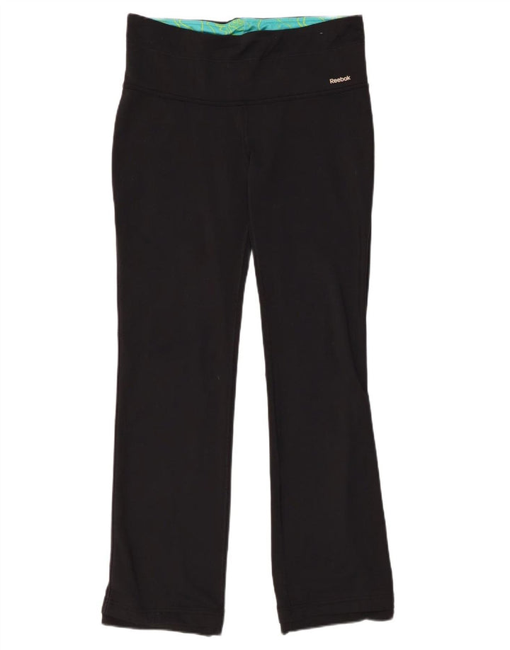 REEBOK Damen Leggings UK 14 Large Schwarz