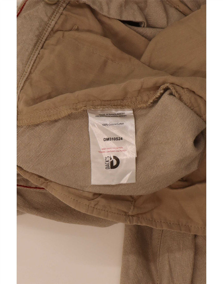 Dack's Herren-Cargoshorts IT 48 Medium W32 Beige Baumwolle