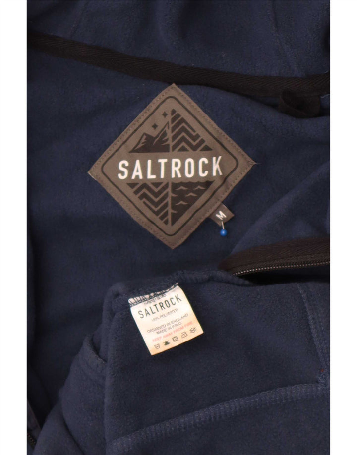 Saltrock Herren-Fleecejacke mit Kapuze, UK 38, mittelmarineblau, Polyester