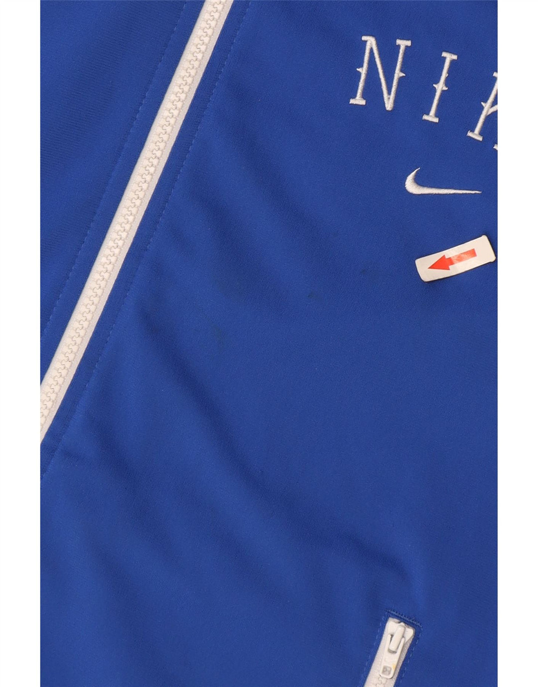Nike Damen Zip Hoodie Pullover UK 14 Mittelblau