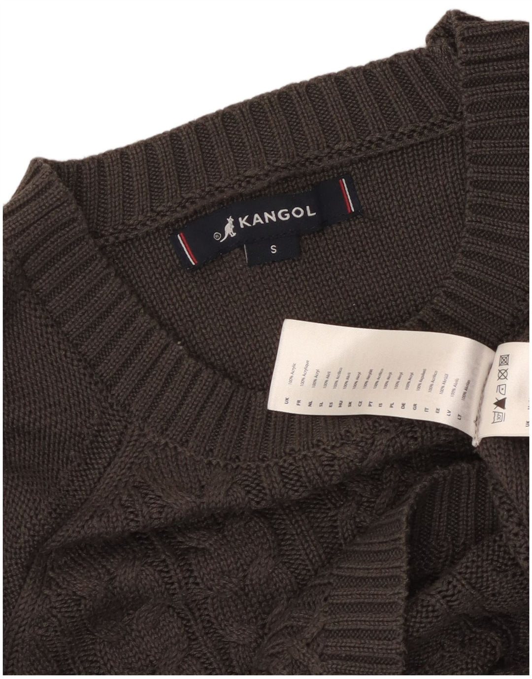 Kangol Damen-Pullover mit U-Boot-Ausschnitt, Gr. 10, Small, Grau, Acryl