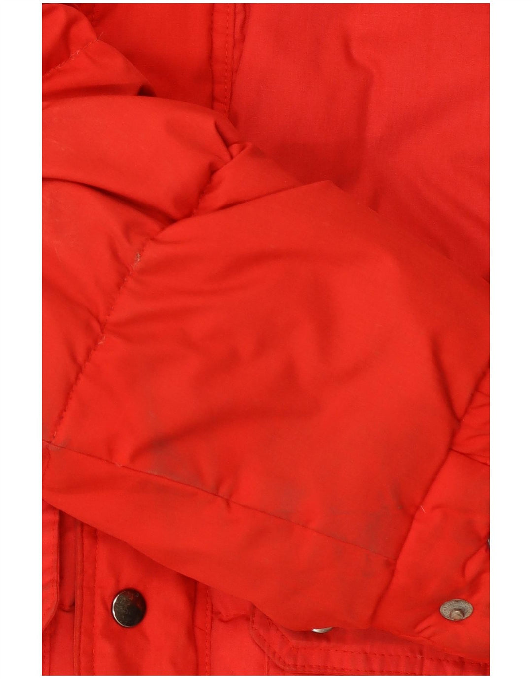 SALEWA Wattierte Herrenjacke mit Kapuze, UK 40, Größe L, Rot, Colourblock-Polyester