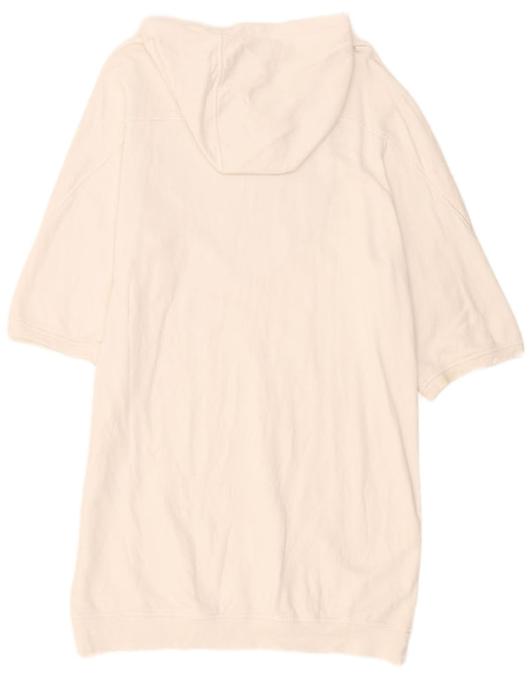 Twinset Damen-Kapuzenkleid mit 3/4-Ärmeln, UK 18, XL, Weiß, Farbblock-Herz