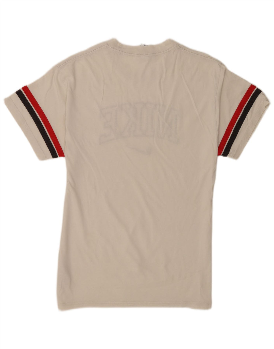 Nike Herren-T-Shirt mit Grafik, Größe S, weiß, gestreift, Baumwolle