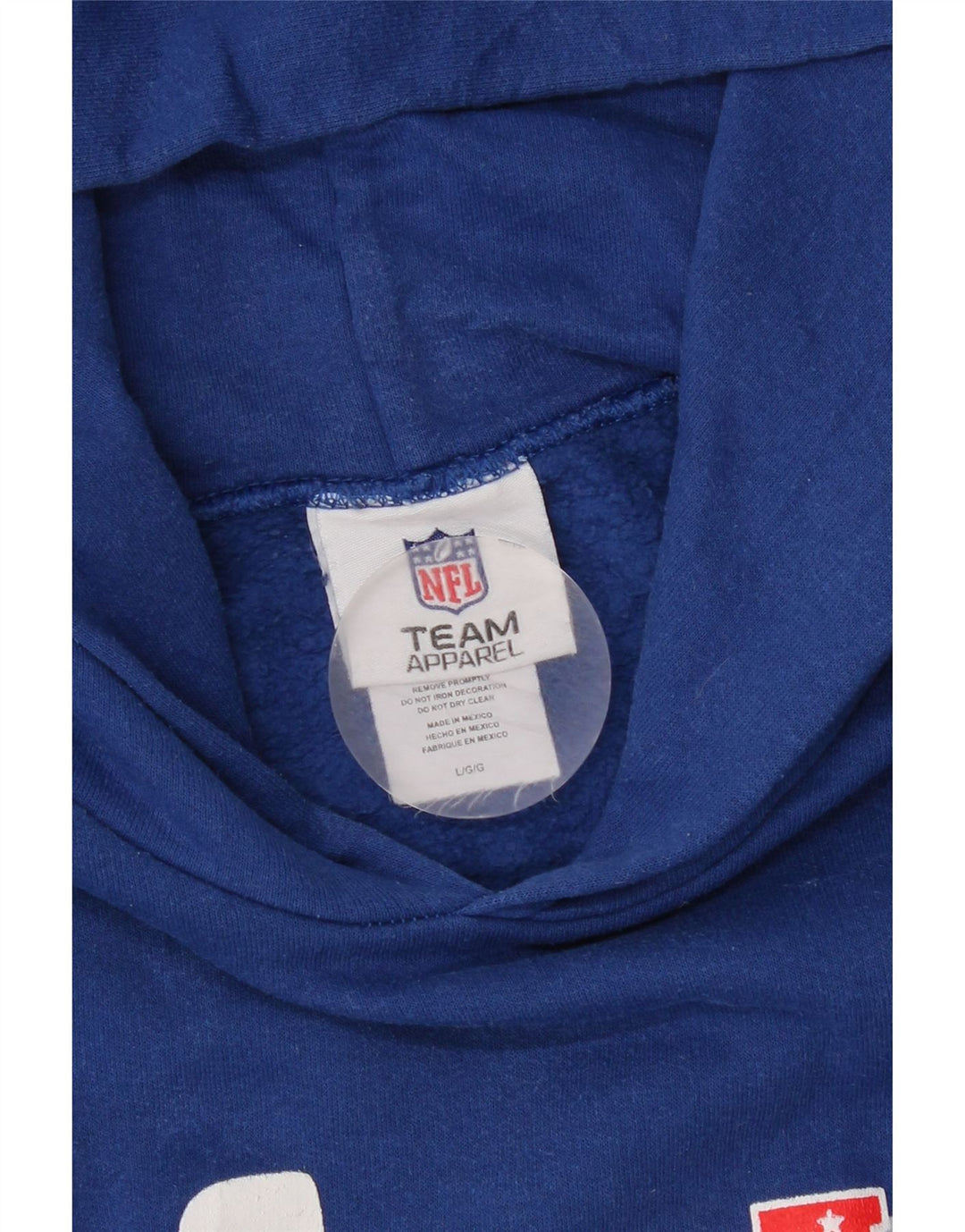 NFL Herren-Kapuzenpullover mit Grafik, groß, aus blauer Baumwolle