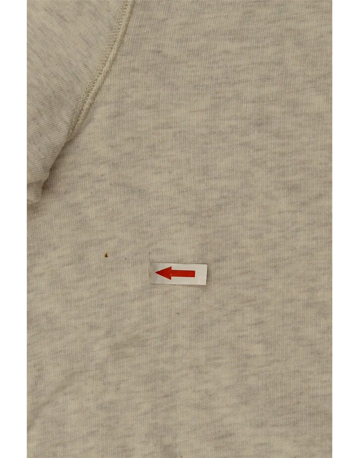 Farah Herren-Sweatshirt-Pullover aus mittelgrau gesprenkelter Baumwolle