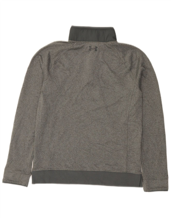 Under Armour Jungen-Sweatshirt mit Knopfkragen, 11–12 Jahre, Größe L, Grau