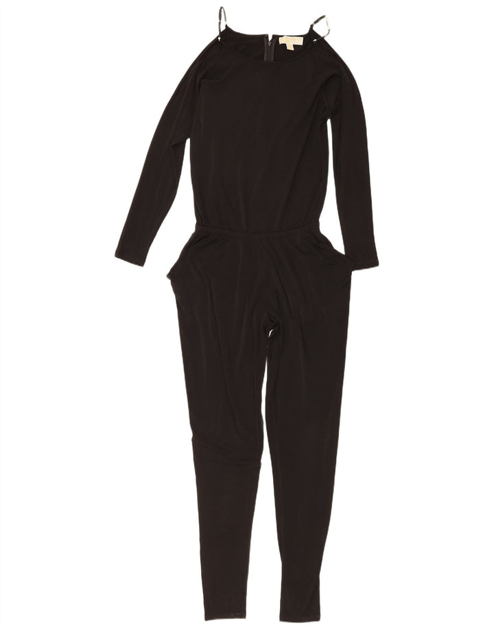 Michael Kors Damen-Overall mit langen Ärmeln, UK 6, XS, Schwarz, Polyester