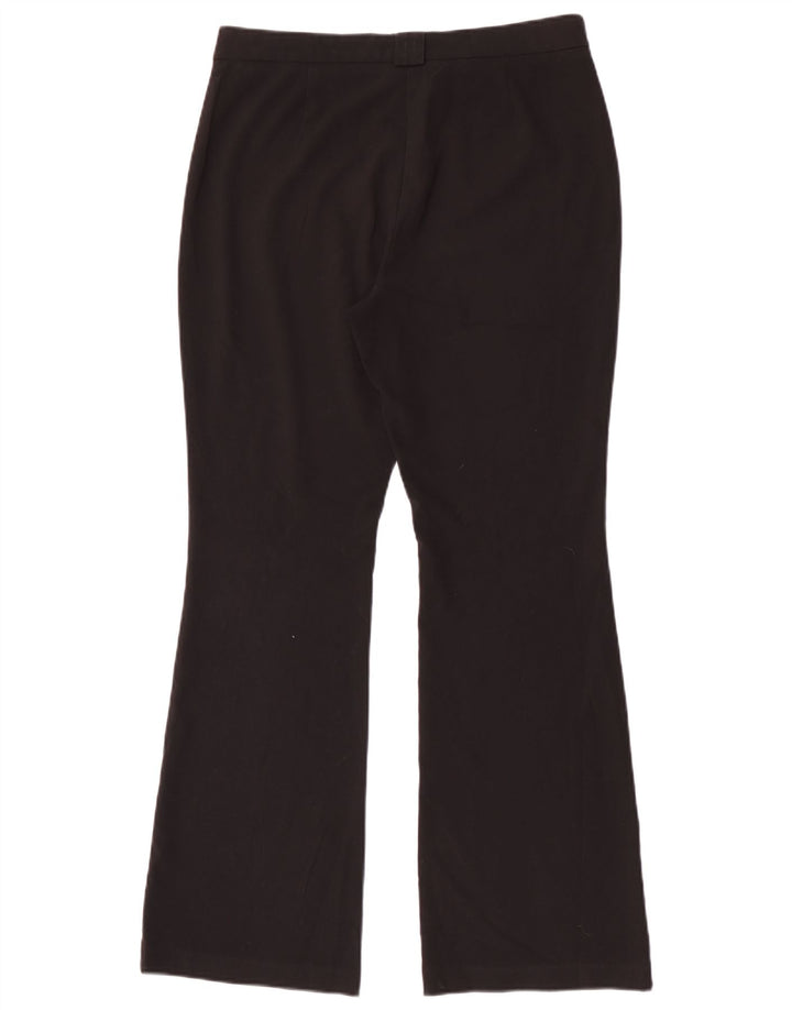 Marks & Spencer Damen Bootcut Freizeithose UK 12 Medium W30 L31 Schwarz