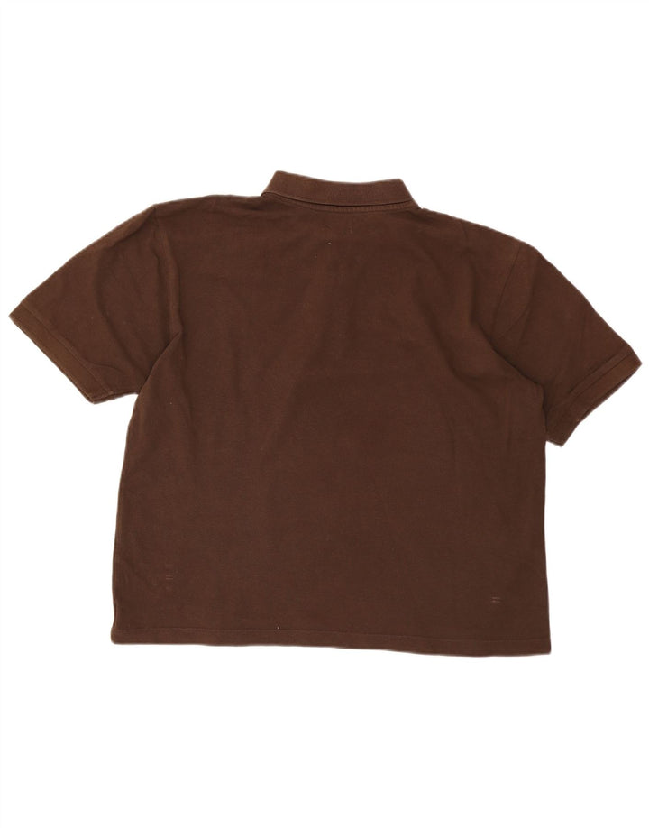 Kappa Herren Poloshirt XL Braun Baumwolle