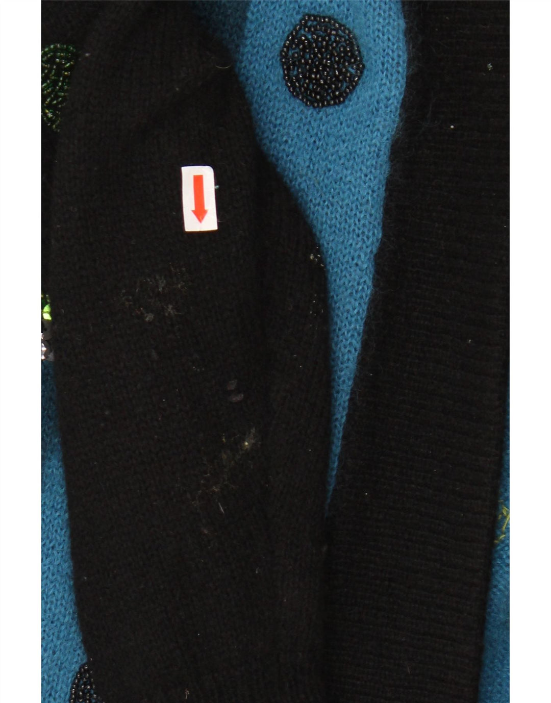 TOPLIKE Damen-Strickjacke in Übergröße, lang geschnitten, EU 40, Mittelblau