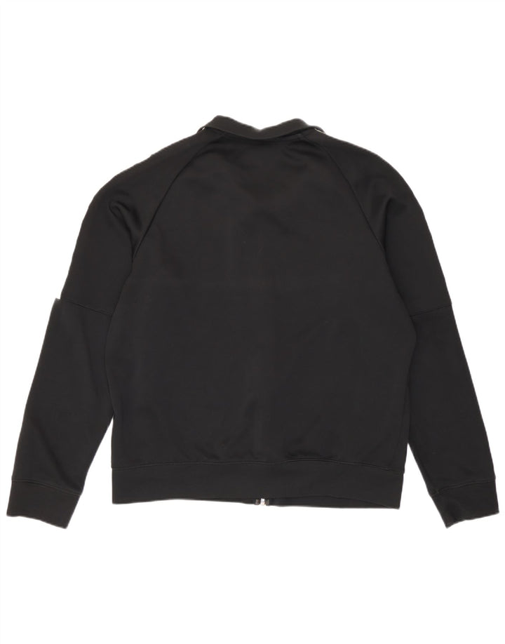 Nike Herren-Trainingsanzug-Topjacke, großes, schwarzes Farbblock-Polyester