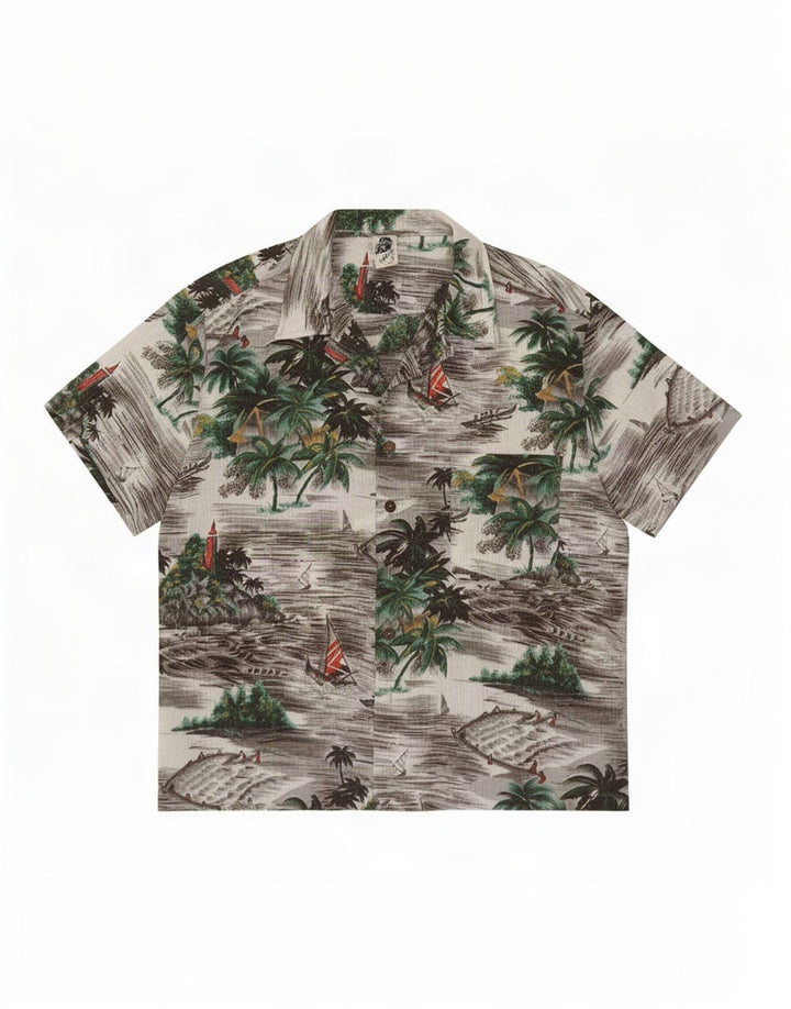 Kennington Herren-Kurzarmhemd, groß, mehrfarbig, hawaiianisch